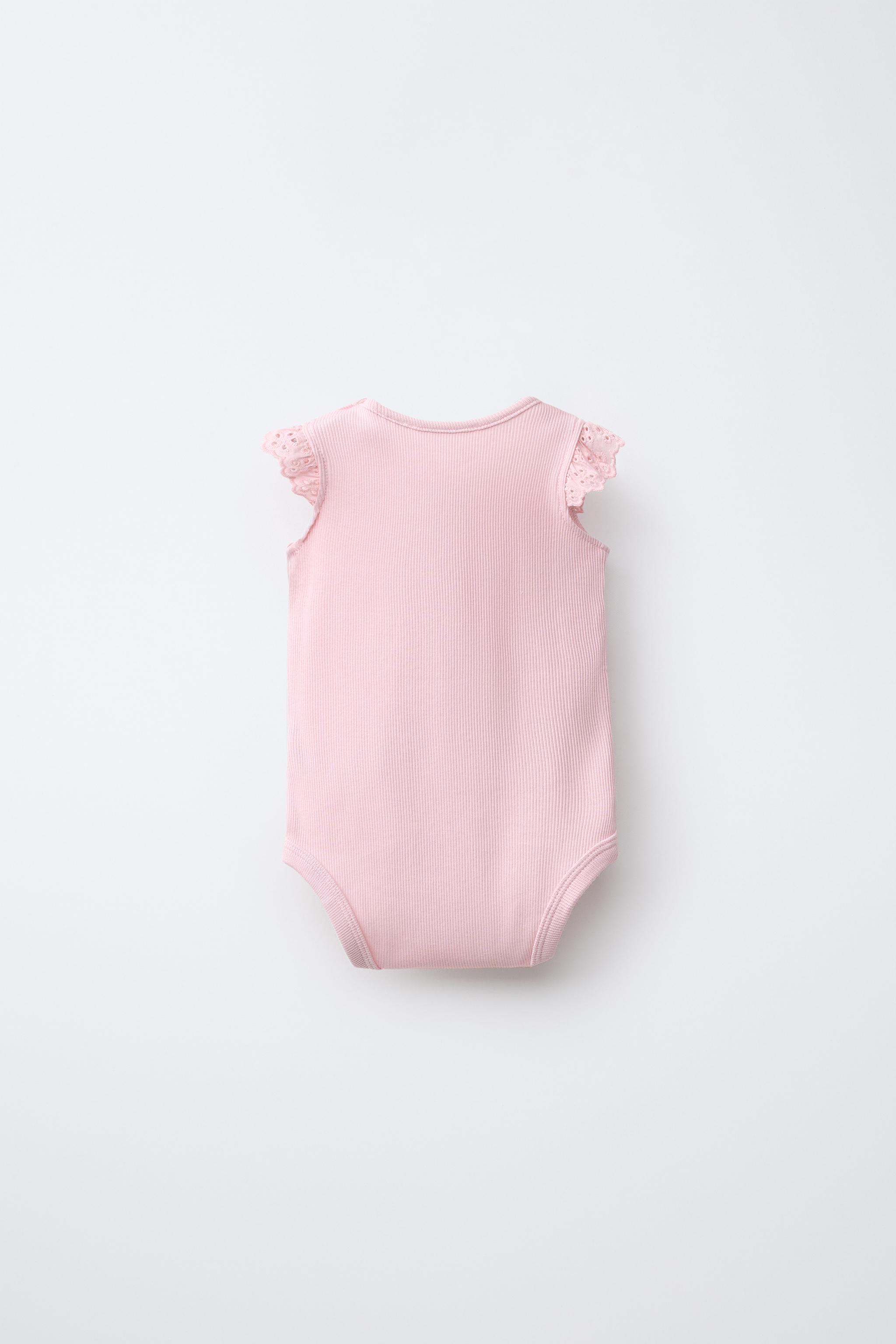 FIVE-PACK SWISS EMBROIDERED SLEEVELESS BODYSUITS